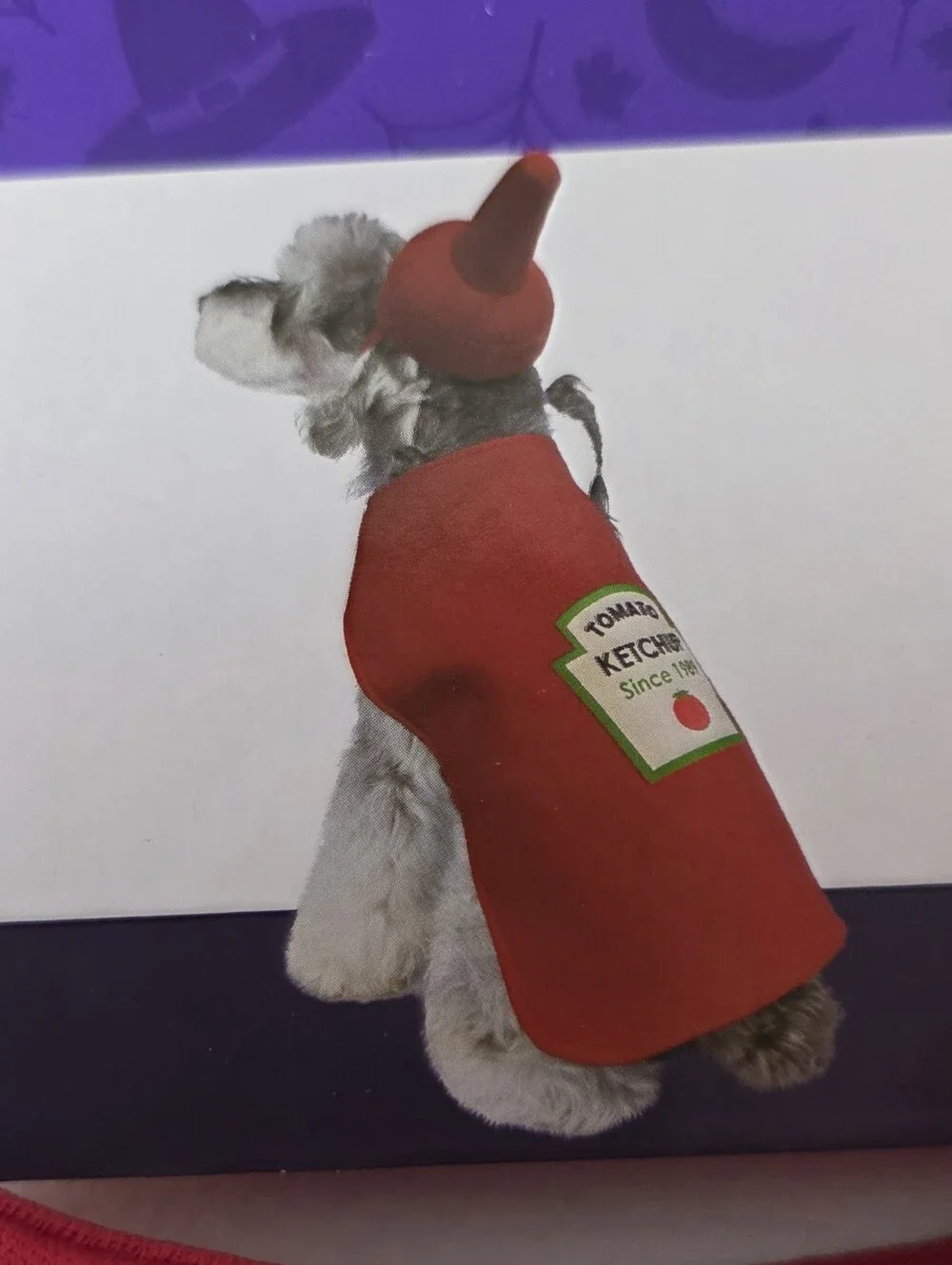 NWT Halloween Dog Pet Costume Large Hot Dog Ketchup Bottle Adjustable Dress Up